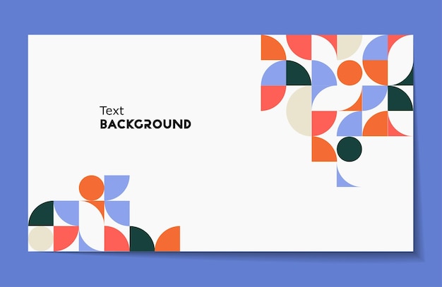 Cover template with geometric background Background for the banner Vector