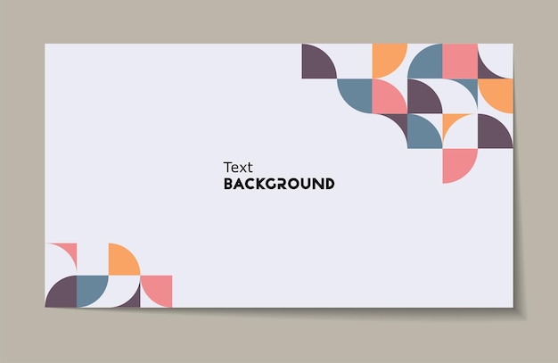 Cover template with geometric background Background for the banner Vector