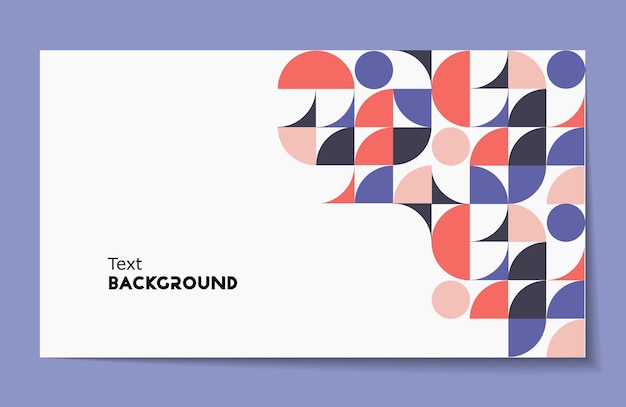 Cover template with geometric background Background for the banner Vector