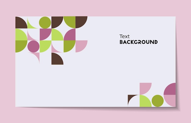 Cover template with geometric background. Background for the banner. Vector