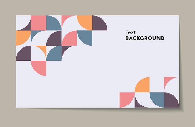 Cover template with geometric background. Background for the banner. Vector