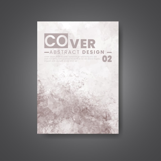 Cover template with watercolor background Design for your cover date postcard banner logo