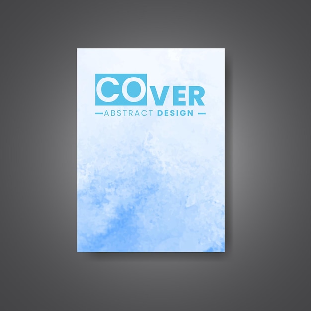 Cover template with watercolor background Design for your cover date postcard banner logo