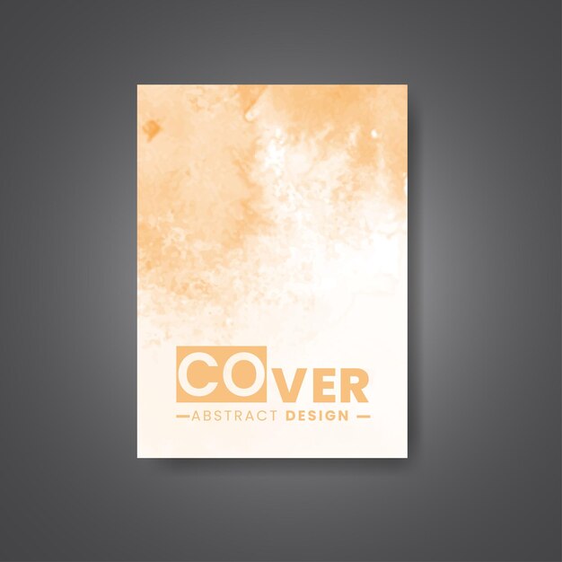 Cover template with watercolor background Design for your cover date postcard banner logo