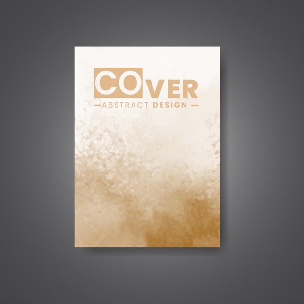 Cover template with watercolor background Design for your cover date postcard banner logo