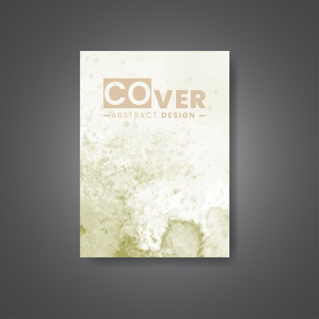 Cover template with watercolor background Design for your cover date postcard banner logo