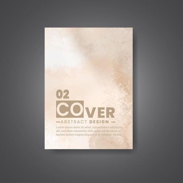 Cover template with watercolor background Design for your cover date postcard banner logo