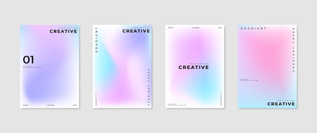 Cover vector illustration in minimalist and modern fluid color