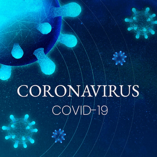 Covid-19 and Corona Virus awarenss template vector