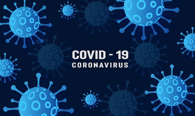 Covid-19. coronavirus outbreak design with virus cell