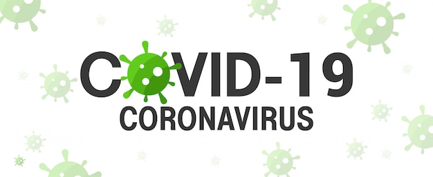 Covid-19 coronavirus typography