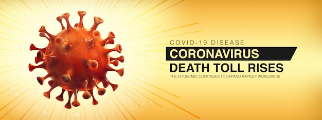 Covid-19 disease, Novel Coronavirus Alert outbreak. Death toll rises.