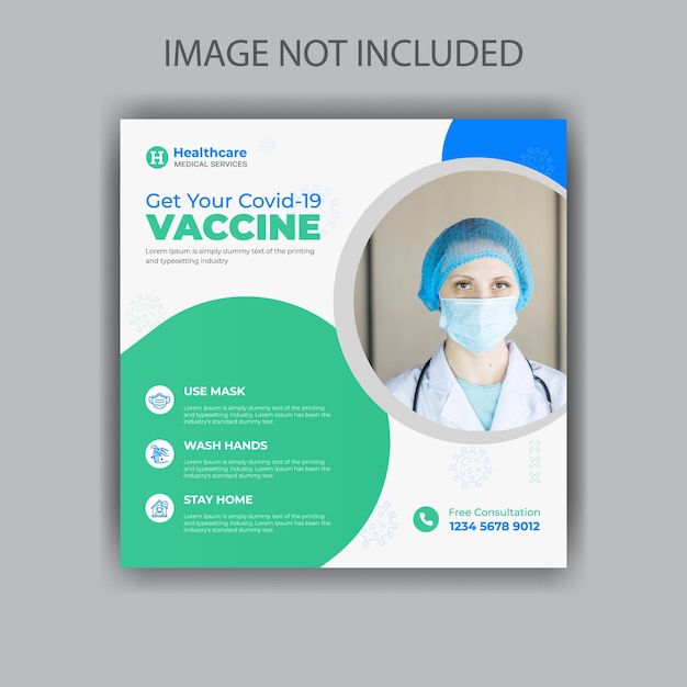 covid 19 vaccine social media post template