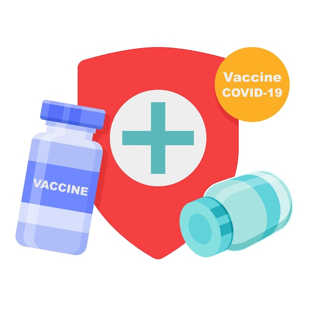 Covid19 coronavirus vaccine bottle immunization treatment