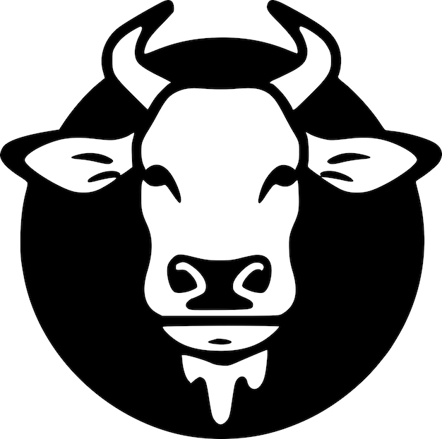 Cow High Quality Vector Logo Vector illustration ideal for Tshirt graphic