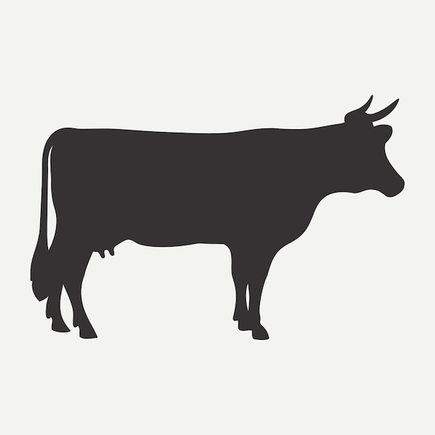 Cow icon. Template for logo. Vector illustration.