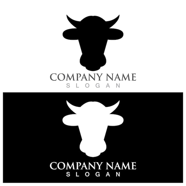 Cow Logo Template vector icon