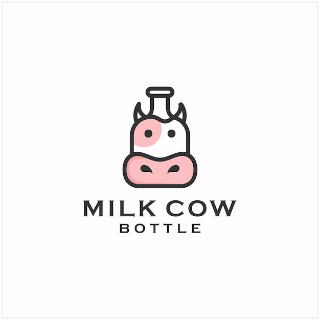 Cow milk logo