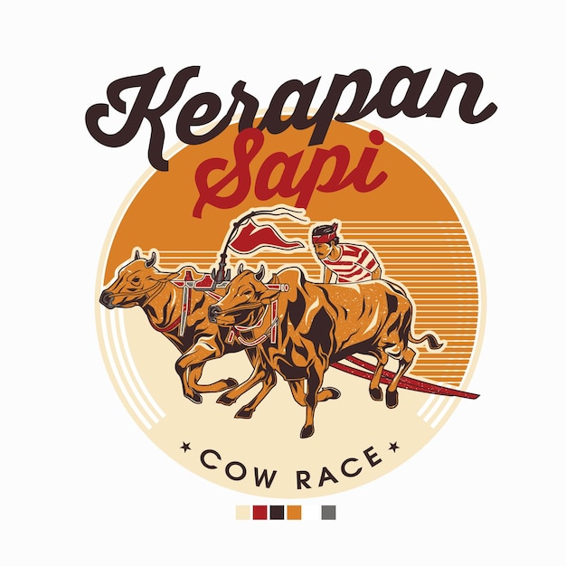 Cow Race Indonesia Culture