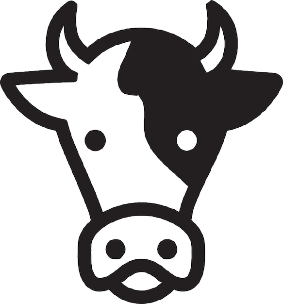 Cow with sunglasses illustration