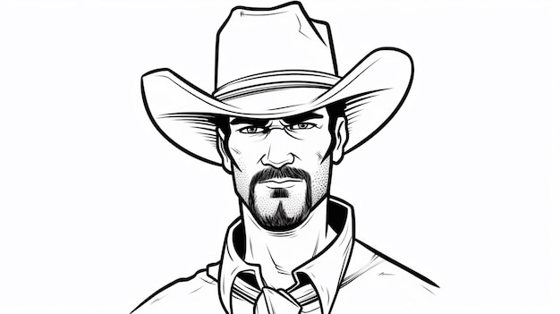 Cowboy cartoon vector