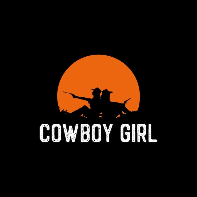 Cowboy Girl Logo Desin Inspirations