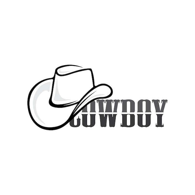 Cowboy hat logo icon vector design template