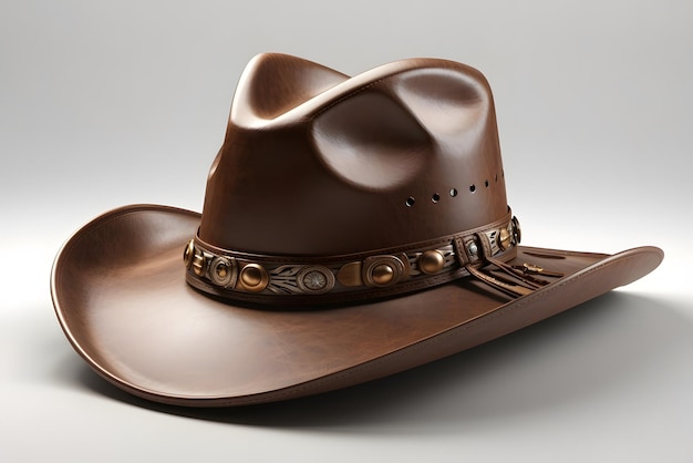 Vector cowboy hat made of rubber handicraft