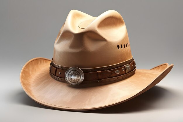 Vector cowboy hat made of rubber handicraft