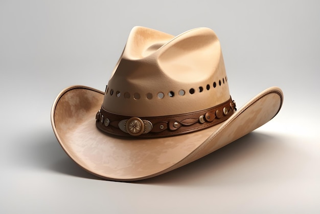 Vector cowboy hat made of rubber handicraft