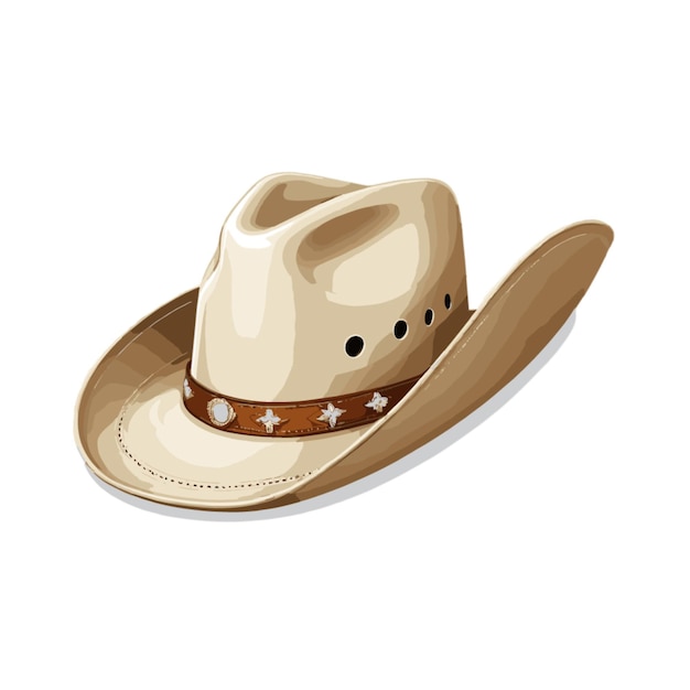 Vector cowboy hat vector on a white background