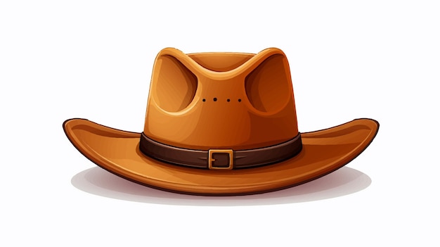 a cowboy hat with a leather band on it