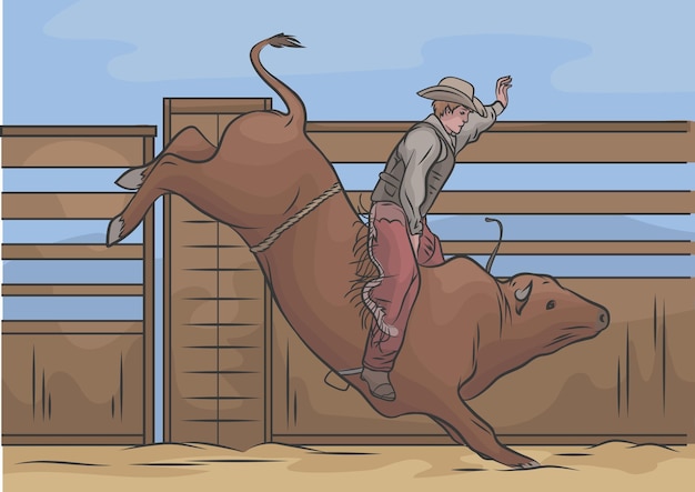 Cowboy riding