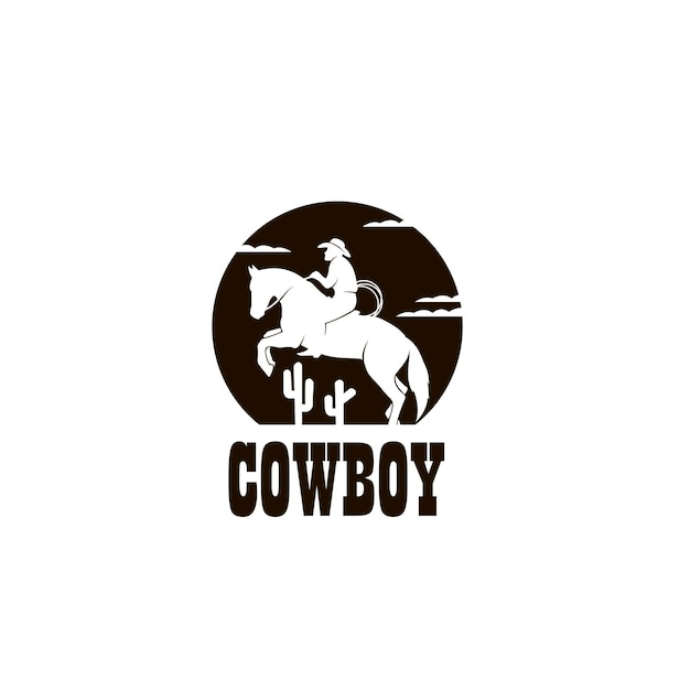 cowboy silhouette icon