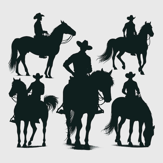 Vector cowboy svgcowboy cowgirl svgcowboy silhouettecouple svgwestern svgcowboy clipartwild west