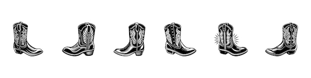 Cowgirl boot spurs icon or cowboy boot icon