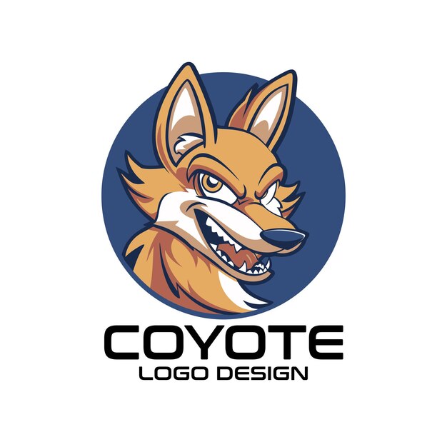 Coyote Cartoon Mascot Logo Design