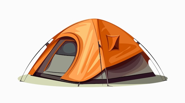 Cozy Camping Tent Isolated Cartoon Vector Illustration