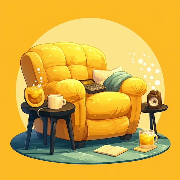 Cozy recliner with builtin speakers