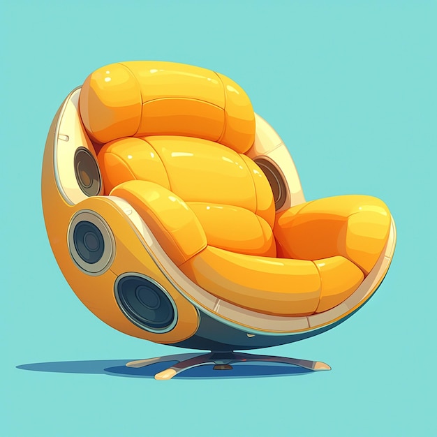 Cozy recliner with builtin speakers