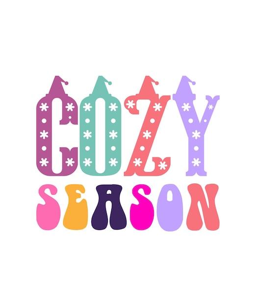 cozy season lettering