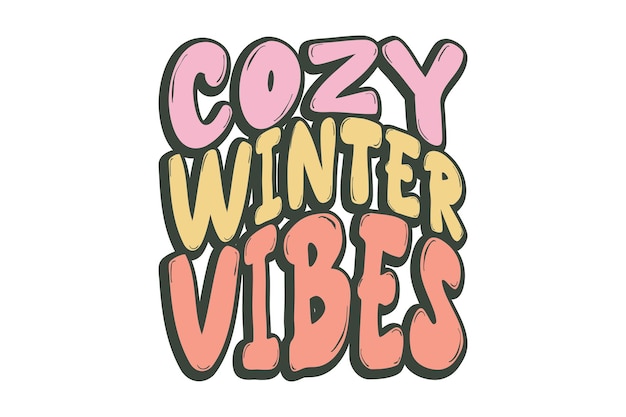 Vector cozy winter vibes