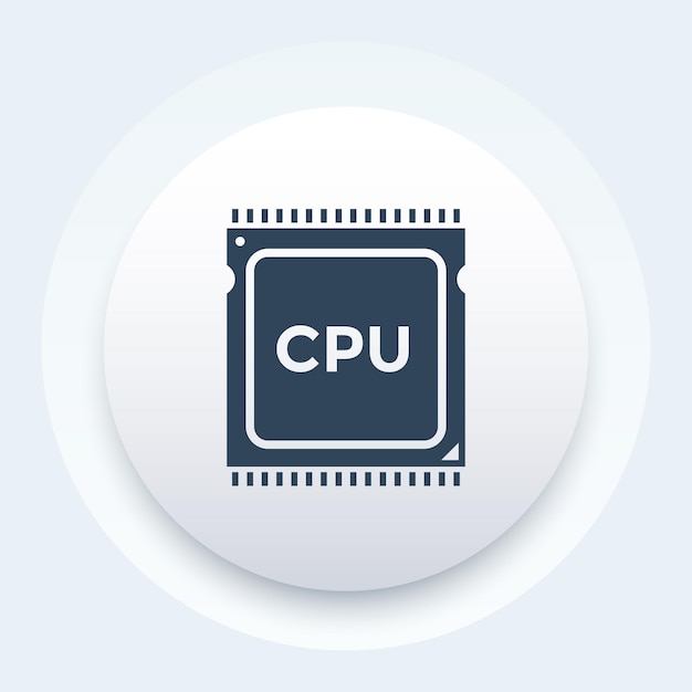 CPU processor icon pictogram