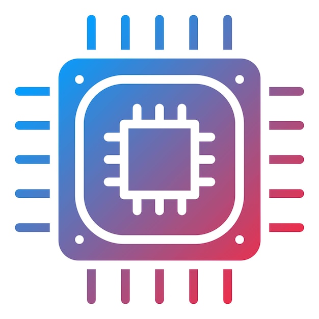 CPU Processor Icon Style