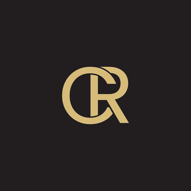 CR Letter Logo Monogram C and R Monogram Design CR Initials Letter