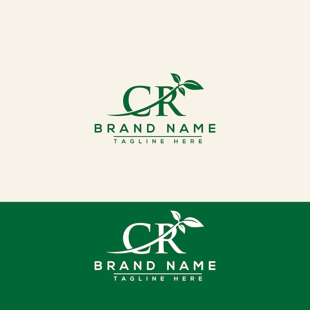 CR logo Design Template Vector Graphic Branding Element.