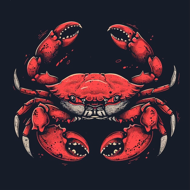 Vector crab cute vector