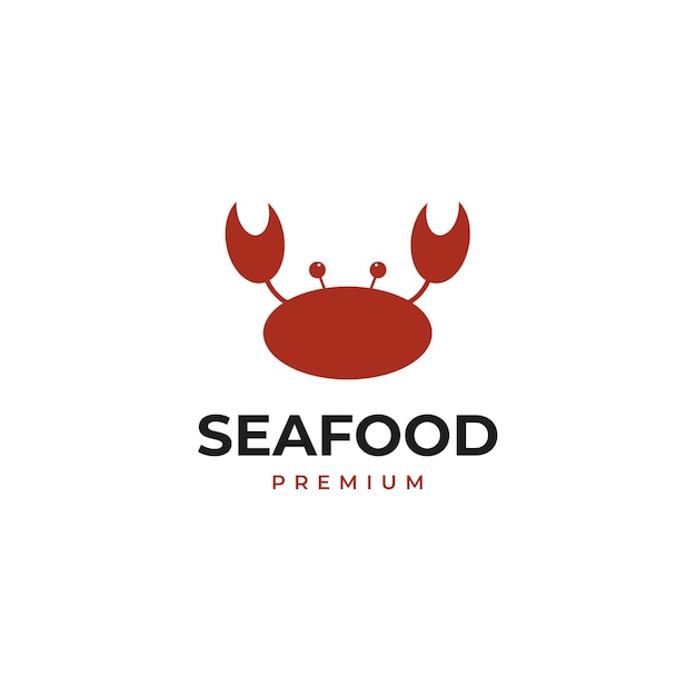 Crab logo design for seafood restaurant illustration idea