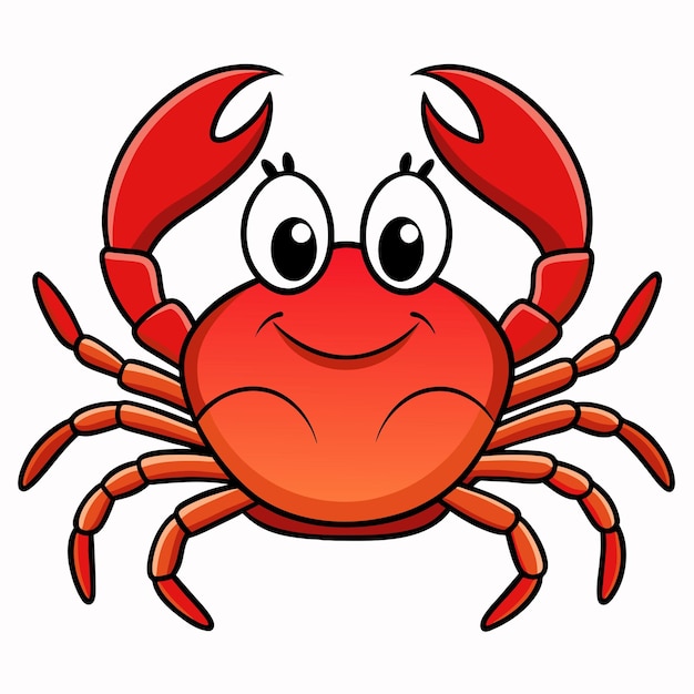 Crab vector art illustration 29