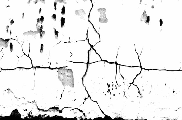 Cracks in a wall Vector grunge cracked texture background grunge design crack texture background